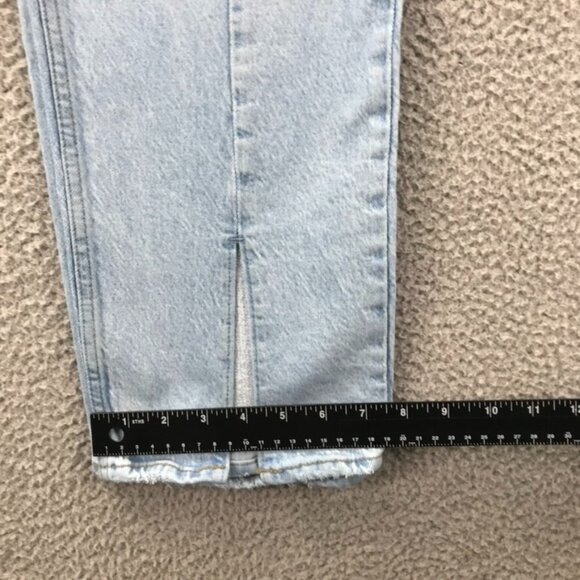 ABERCROMBIE Womens Size 28/6 XS The 90s Straight Ultra High Rise Split Hem Jeans - Picture 15 of 16